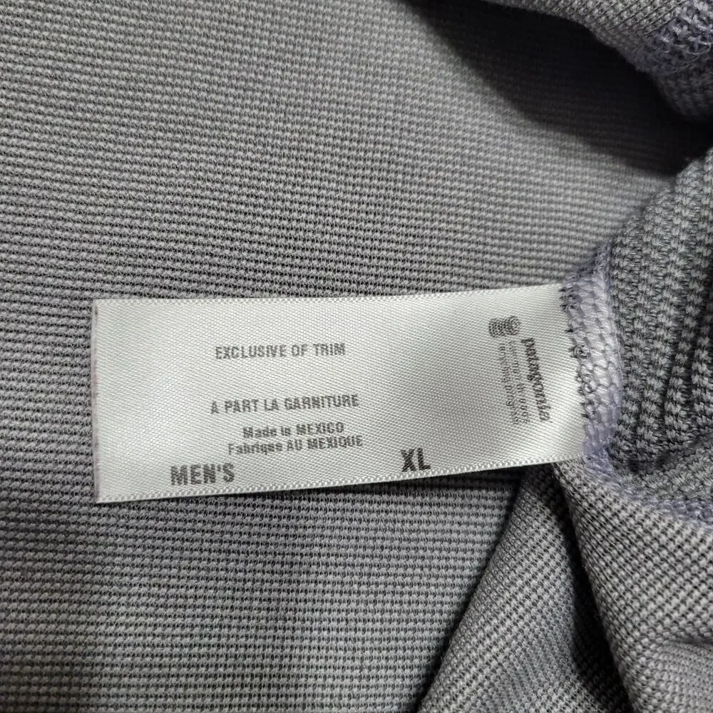 Patagonia Shirt Mens Extra Large Gray Performance Baselayer Quarter Zip Capilene